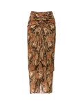 Sira Silk Midi Skirt
