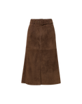 Alexie Suede Midi Skirt